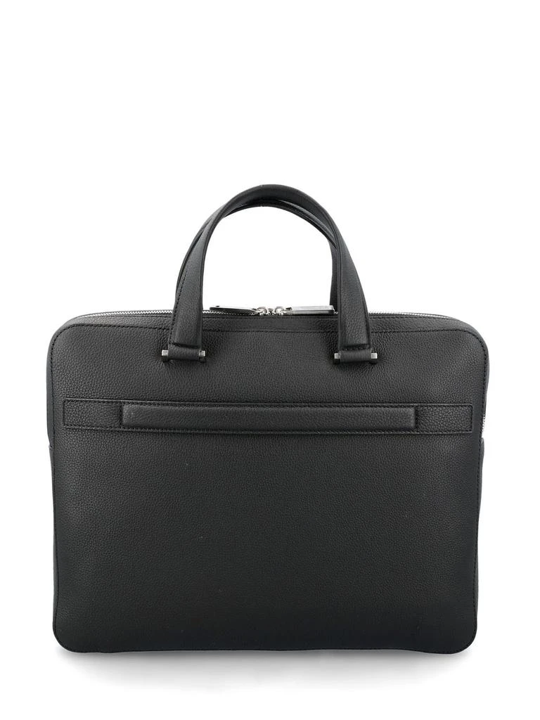 Salvatore Ferragamo Ferragamo Monogram-Embossed Zipped Briefcase 2