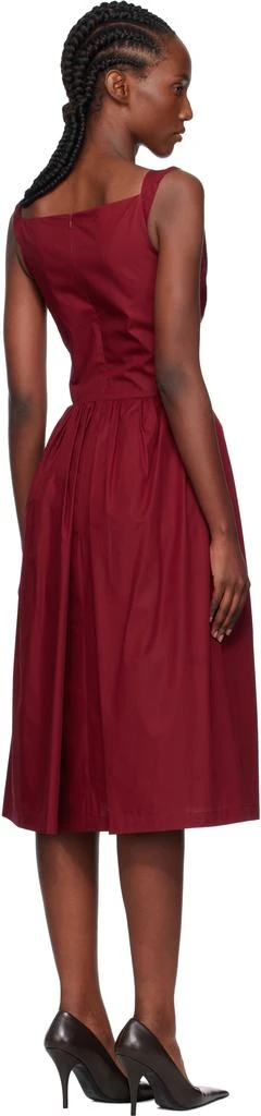 Vivienne Westwood Burgundy Sunday Midi Dress 3
