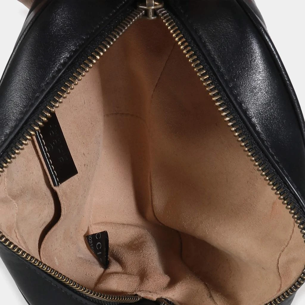 Gucci Gucci Black Leather Mini GG Marmont Camera Shoulder Bag 9