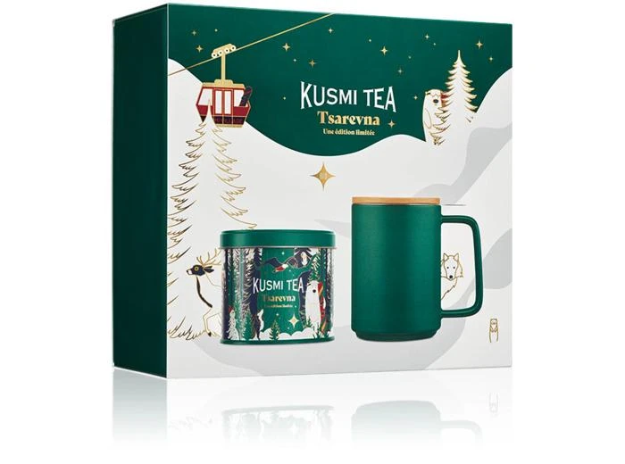 Kusmi Tea Coffret Tsarevna bio avec tisanière - Noël 2024 1