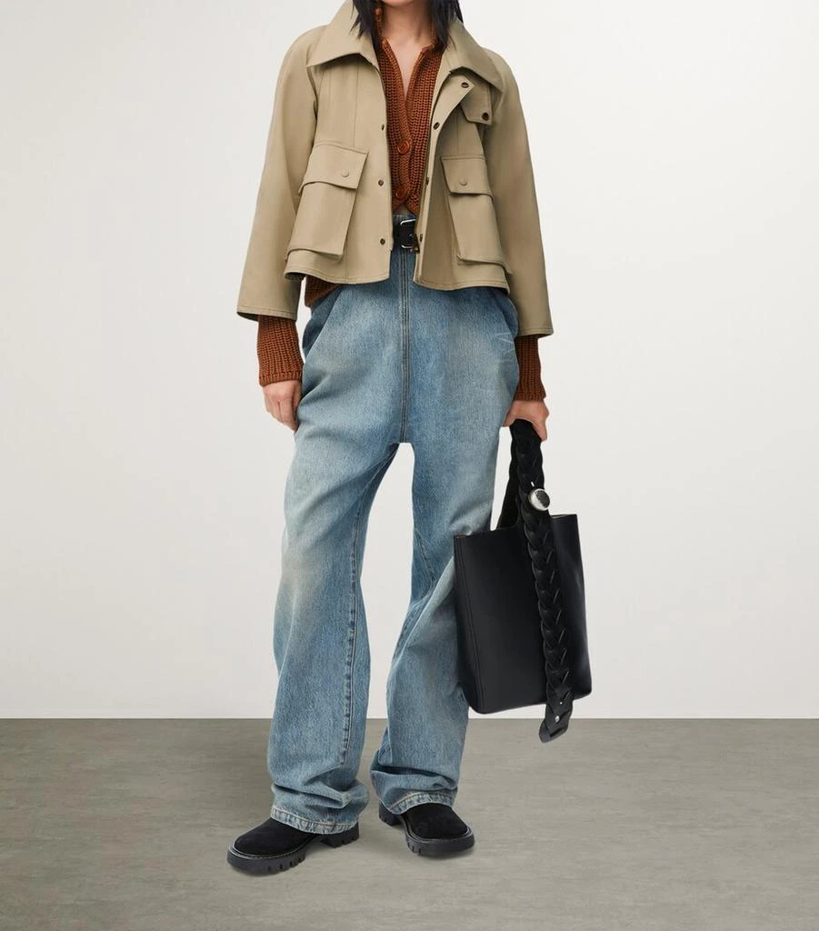 Loewe Cotton Gabardine Trapeze Jacket 4