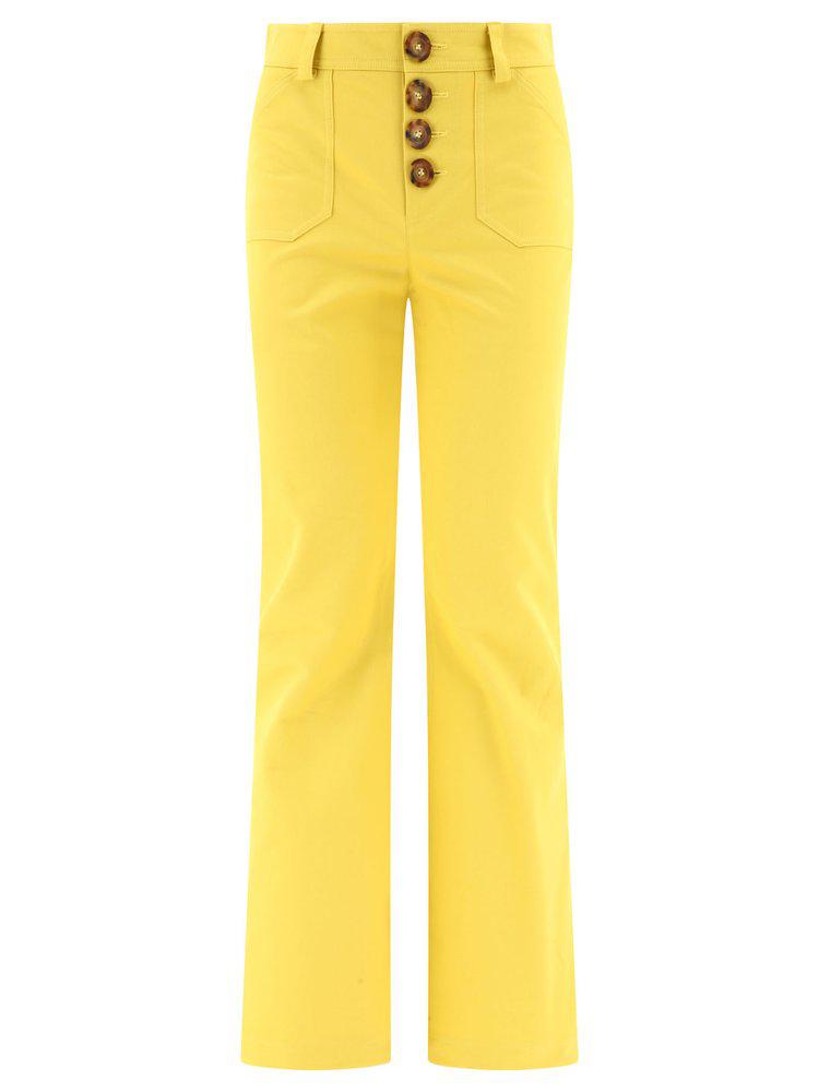 INES DE LA FRESSANGE Ines De La Fressange Button Detail Pants