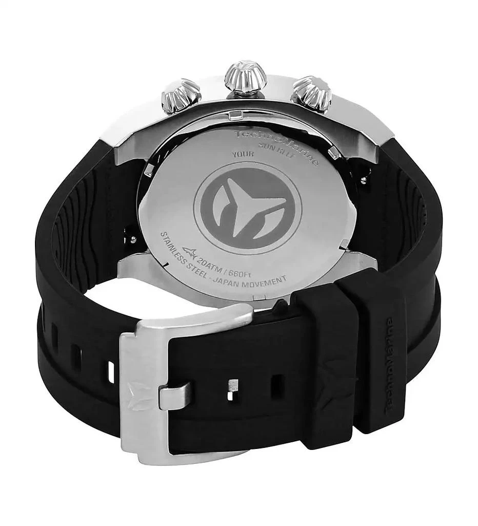 TechnoMarine Men's TM-520000 Reef Sun Quartz Chronograph Black, Silver Dial Watch 3