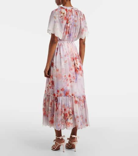 Zimmermann Crush floral belted midi dress 3