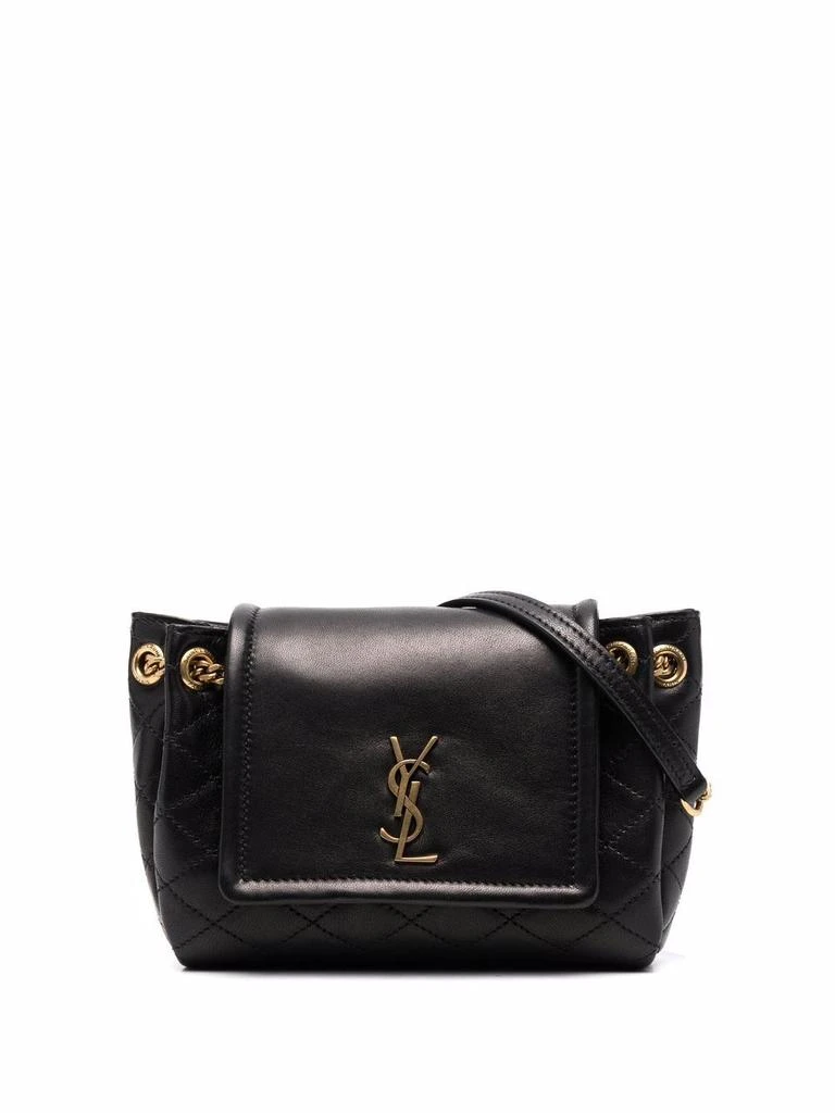 Yves Saint Laurent FRONT FLAP NOLITA MINI BAG WITH QUILTED TOPSTITCHING 1