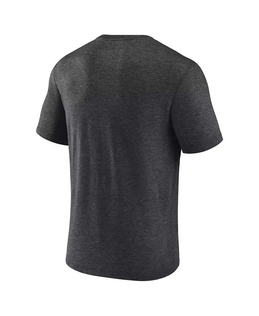 Fanatics Men's Heather Charcoal Boston Celtics 2024 NBA Finals Champions Full Court Pressure Retro Tri-Blend T-Shirt 2