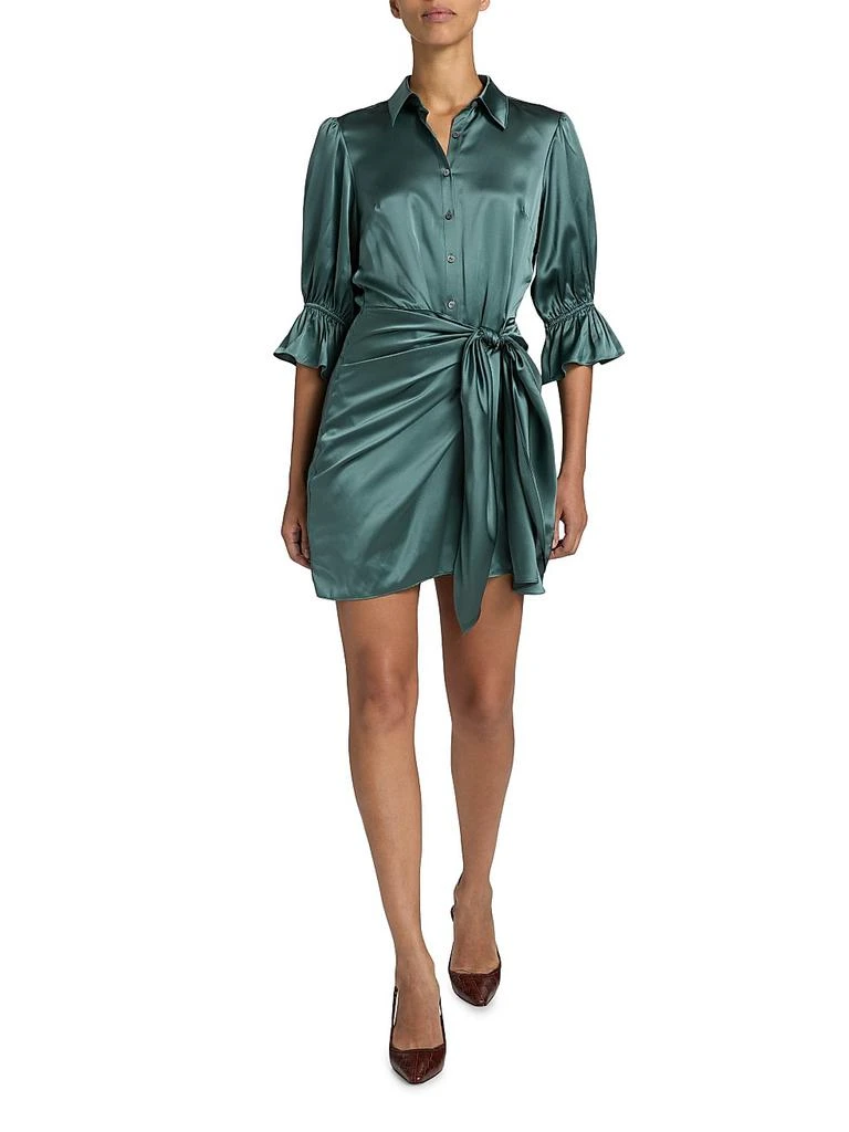 Cinq  Sept Fabbie Silk Mini Shirtdress - Dresses & Skirts - BeyondStyle