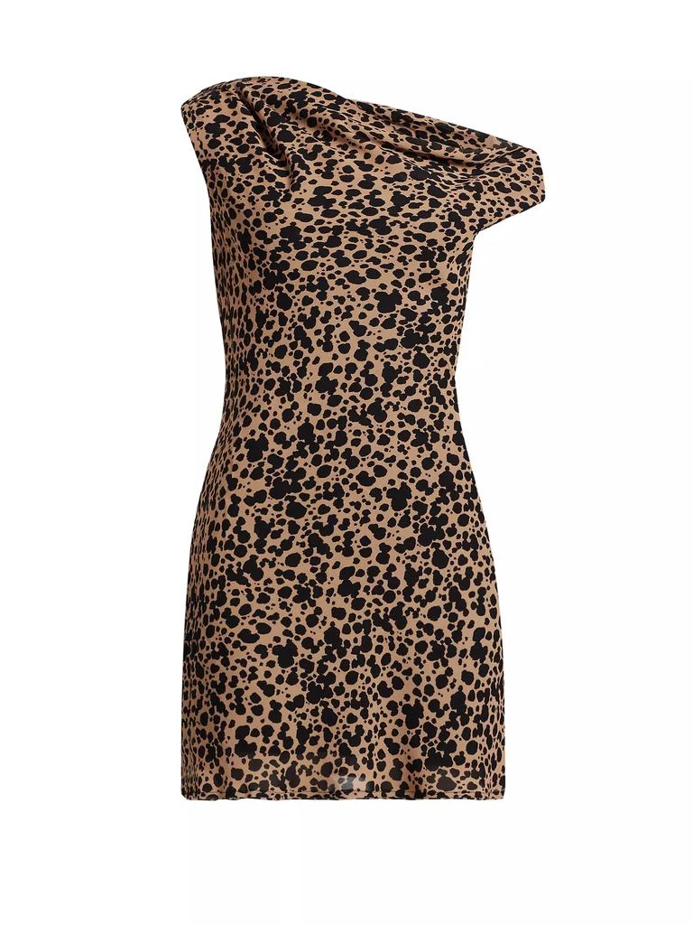 Reformation Kristine Asymmetric Leopard Minidress 1