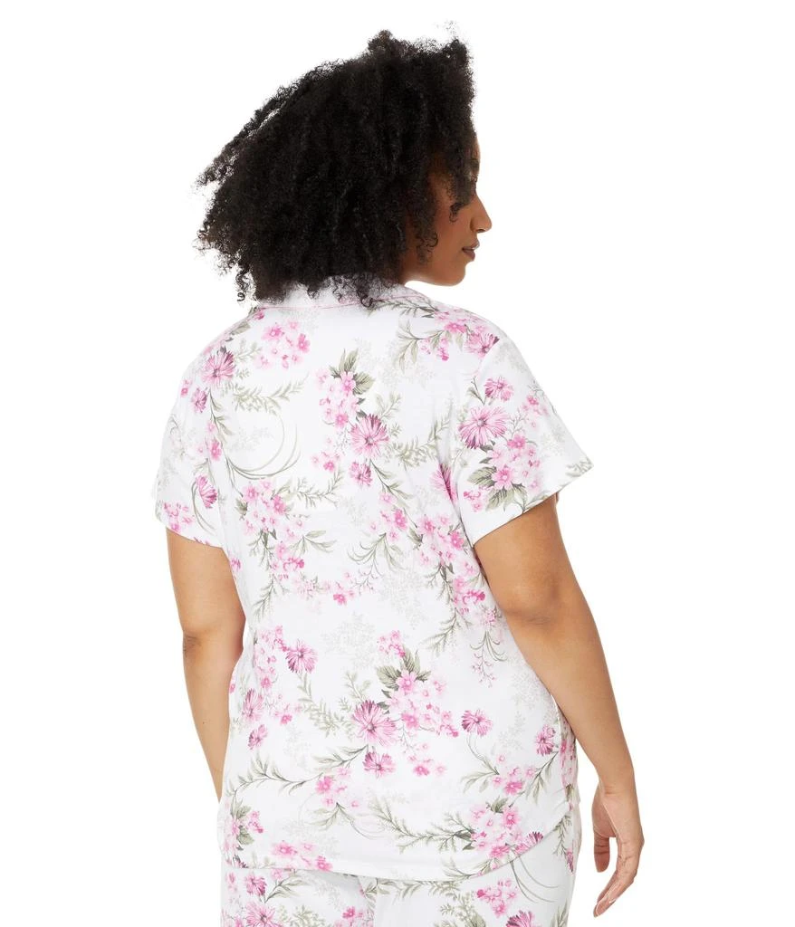 Karen Neuburger Plus Short Sleeve Girlfriend Capri PJ Set 3