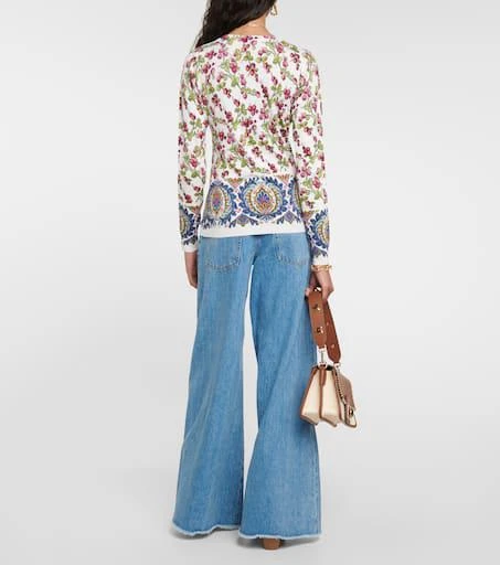 ETRO Printed silk-blend sweaters 3