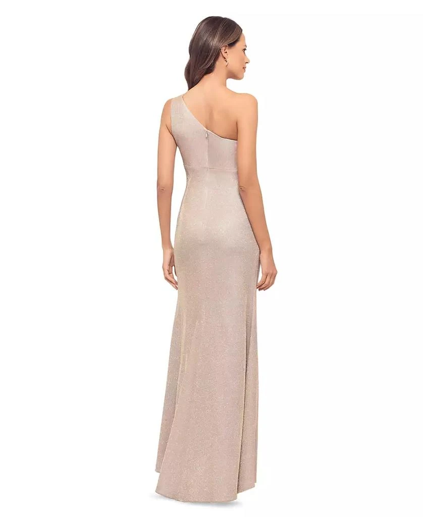 Betsy & Adam Petite Rosette One-Shoulder Gown - Dresses & Skirts - Free  Shipping - BeyondStyle