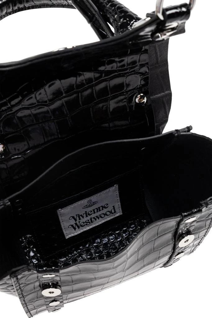 Vivienne Westwood Vivienne Westwood Orb Plaque Chained Tote Bag 5
