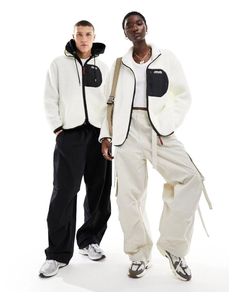 New Balance New Balance Home Again sherpa jacket in cream - exclusive to ASOS 3