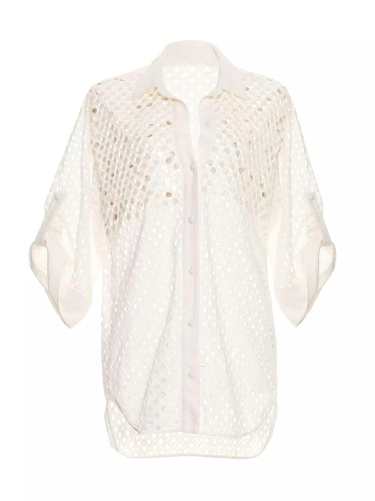 Agua Bendita Returning To The Roots Chrissy Kai Beaded Shirt 1