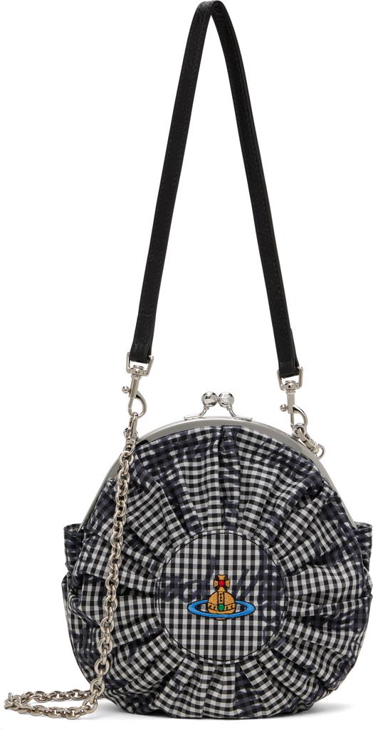 Shop Black & White Rosie Circle Frame Crossbody Bag on Sale