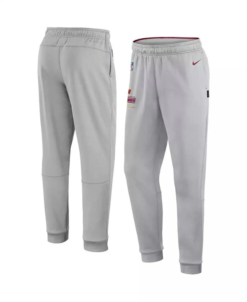 NIKE Men's Gray Washington Commanders Sideline Logo Performance Pants 1