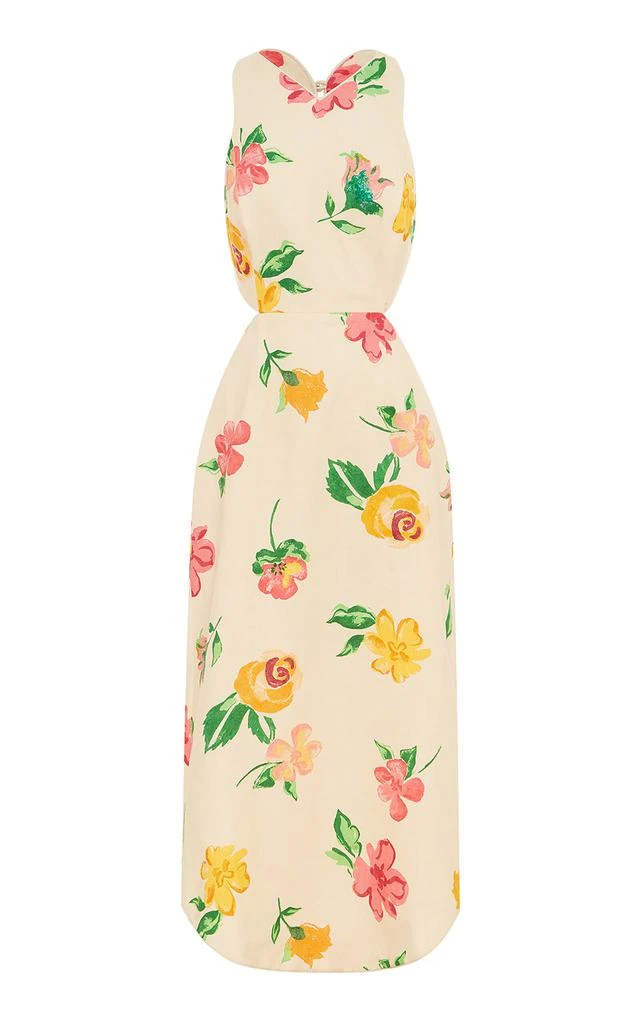 knee length dresses for ladies Blue Villa Romantica Midi Dress