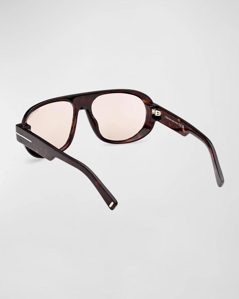 Tom Ford Men's Blake-02 Acetate Round Sunglasses 2
