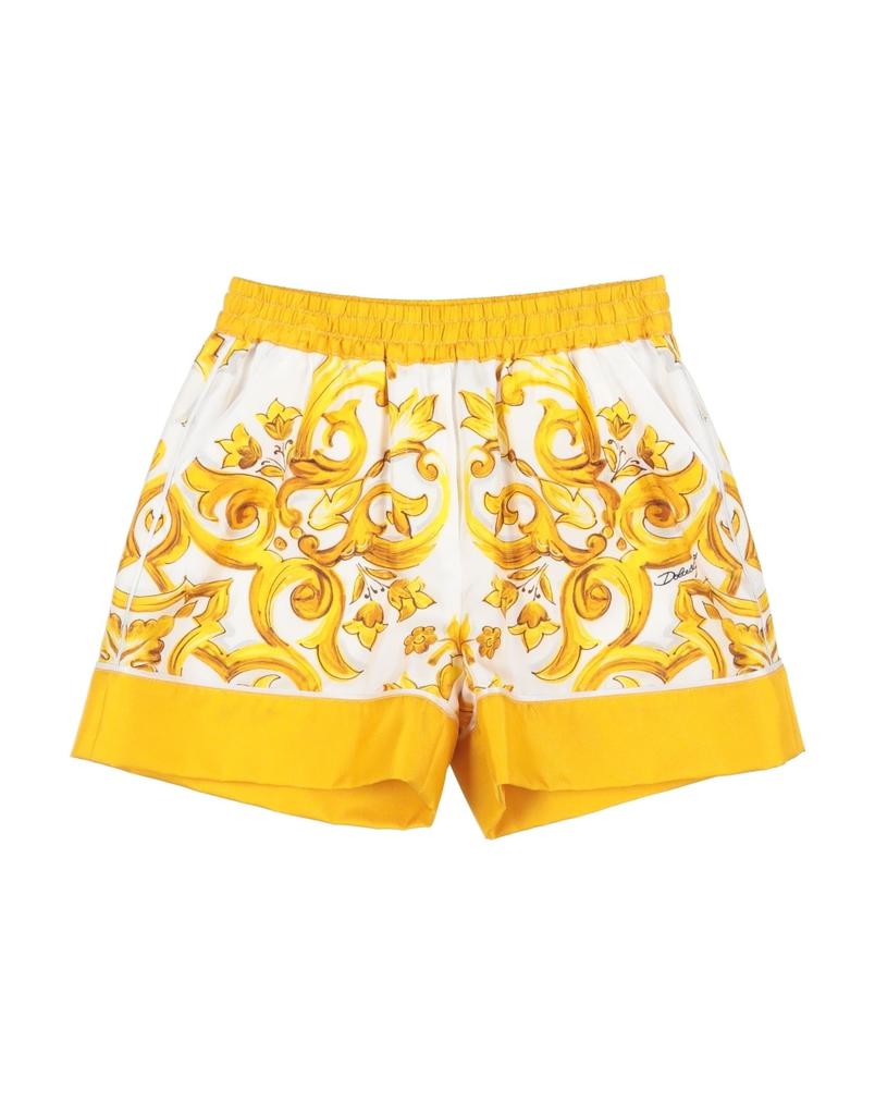 Dolce & Gabbana Maiolica Print Cotton Shorts - Pants