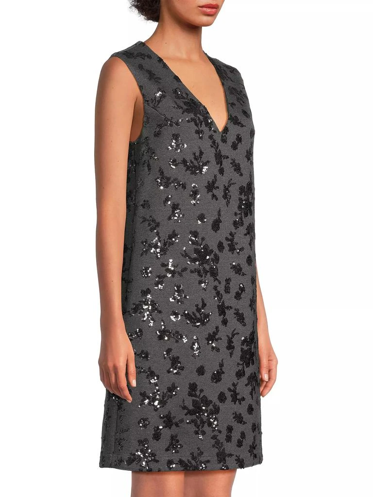 Weekend Max Mara Pesaro Sequined Jersey Sleeveless Minidress 4
