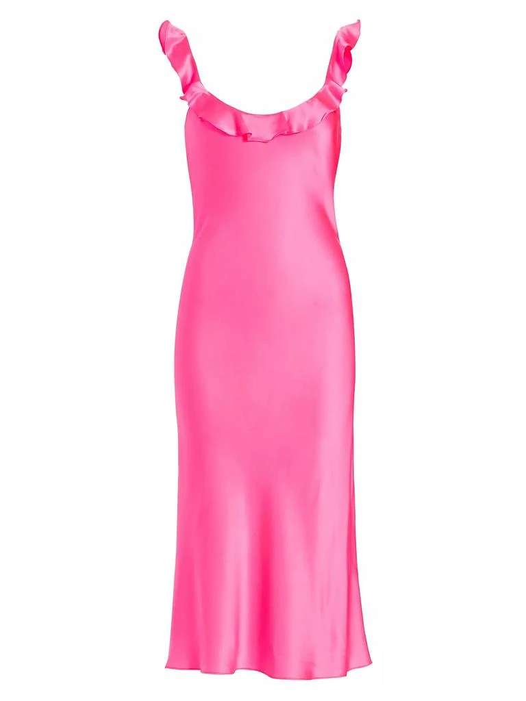 Amanda Uprichard Maelyn Silk Sleeveless Midi-Dress 1