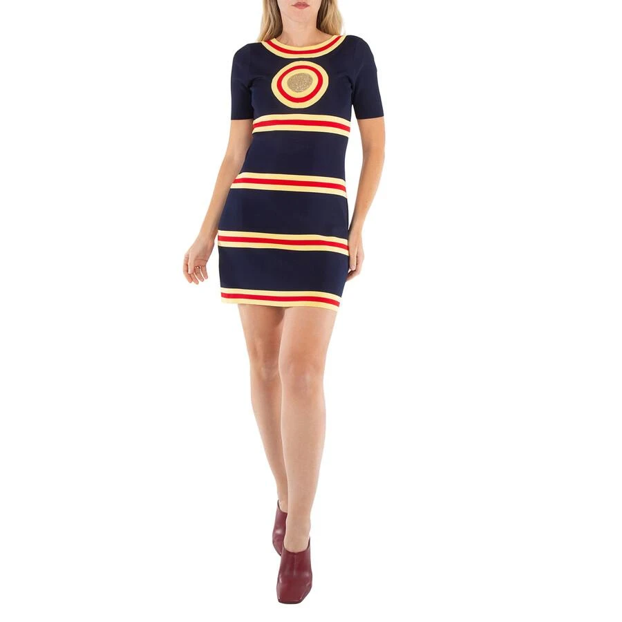 Rabanne Stripe-Jacquard Minidress