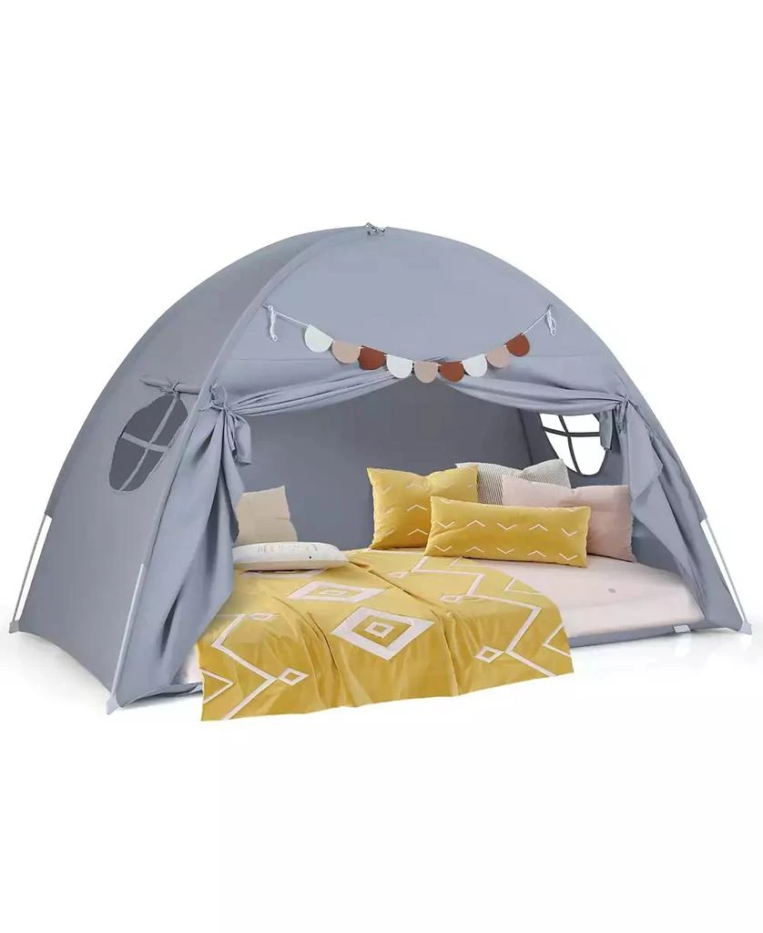 Mecale Indoor Bed Canopy Tent for Kids with 2 Windows