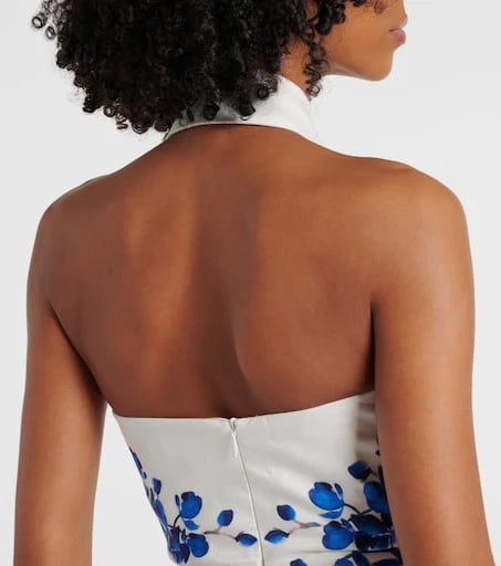 REBECCA VALLANCE Orchid Blues floral midi dress 6