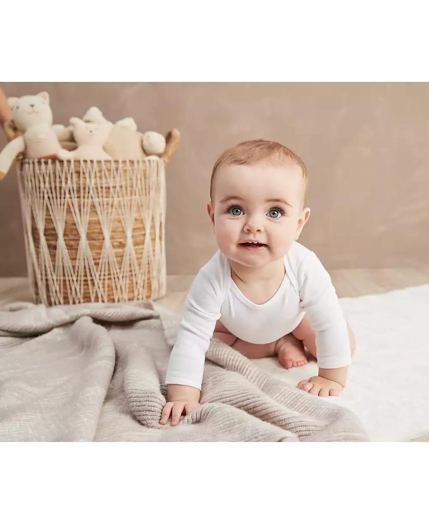Carter's Baby Boys or Baby Girls Solid Long Sleeved Bodysuits, Pack of 4