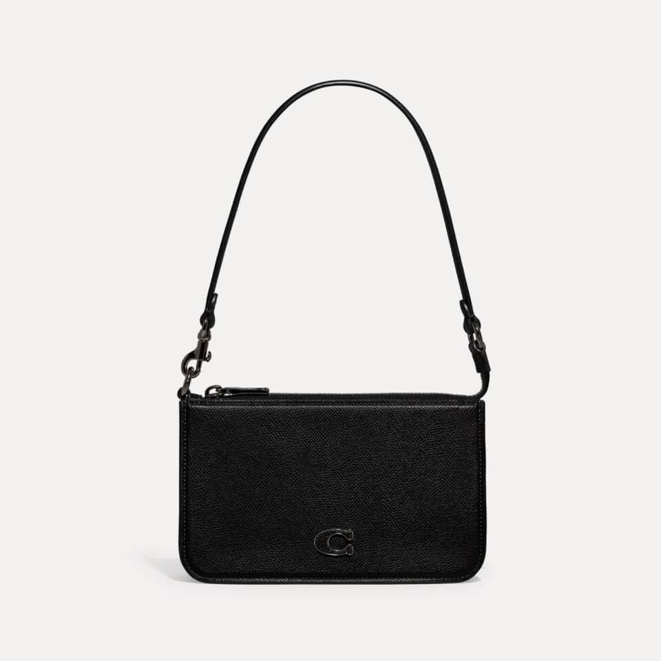 Coach Coach Cross-Grain Leather Pouch Bag