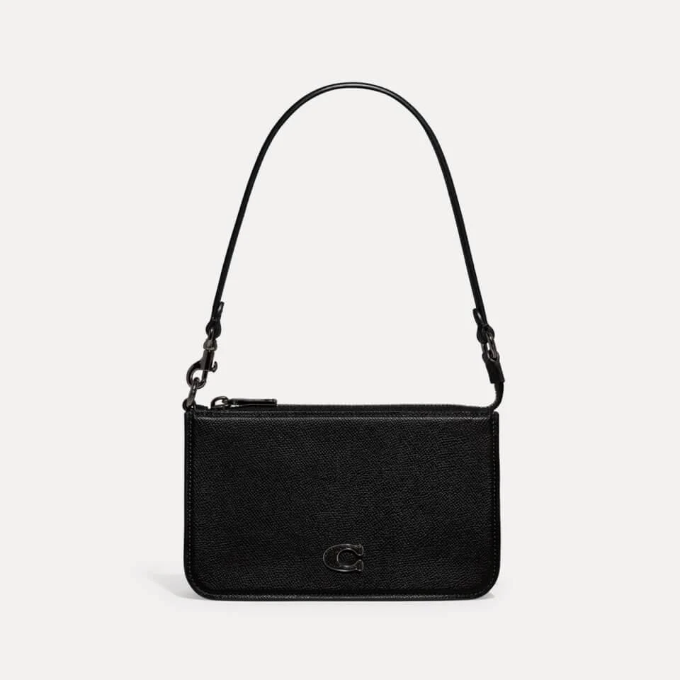 Coach Coach Cross-Grain Leather Pouch Bag 1