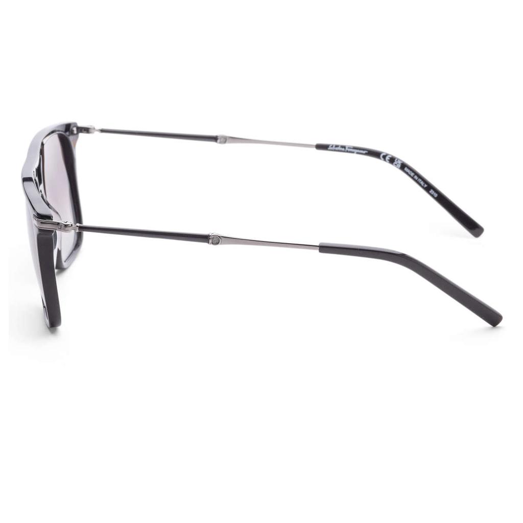 Salvatore Ferragamo Ferragamo Men's Black Browbar Sunglasses