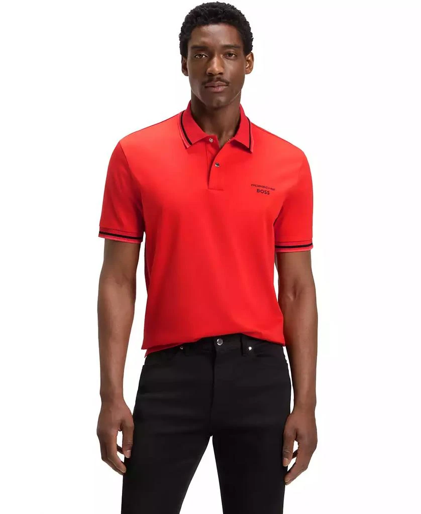 Hugo Boss Porsche x BOSS Men
s Cotton Moisture Control Polo Shirt 1
