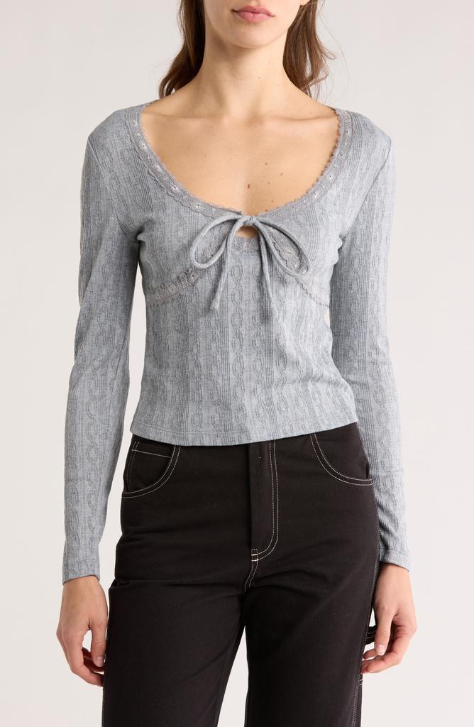 Elodie Lace Tie Front Top