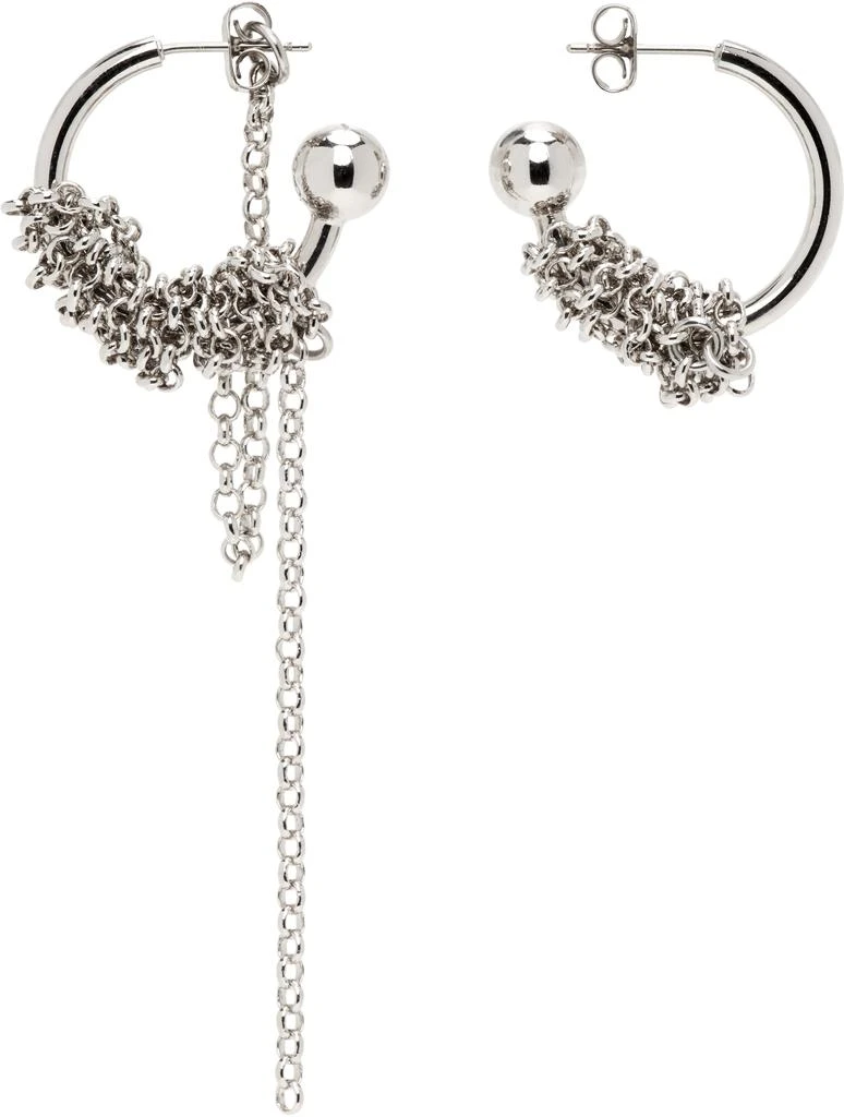 Justine Clenquet Silver Vera Earrings 1