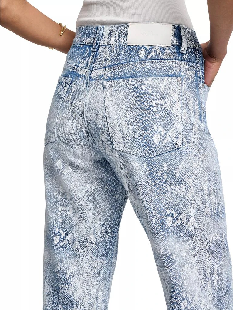 7 For All Mankind Tess Cobra-Print Trouser Jeans 6