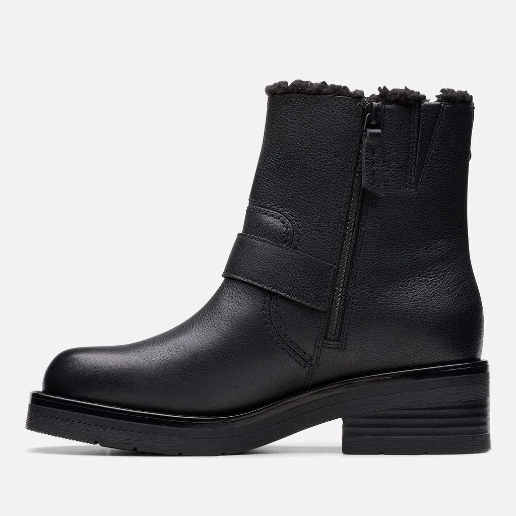 Clarks Clarks Women's Rebelle Buckle Leather Biker Boots 4