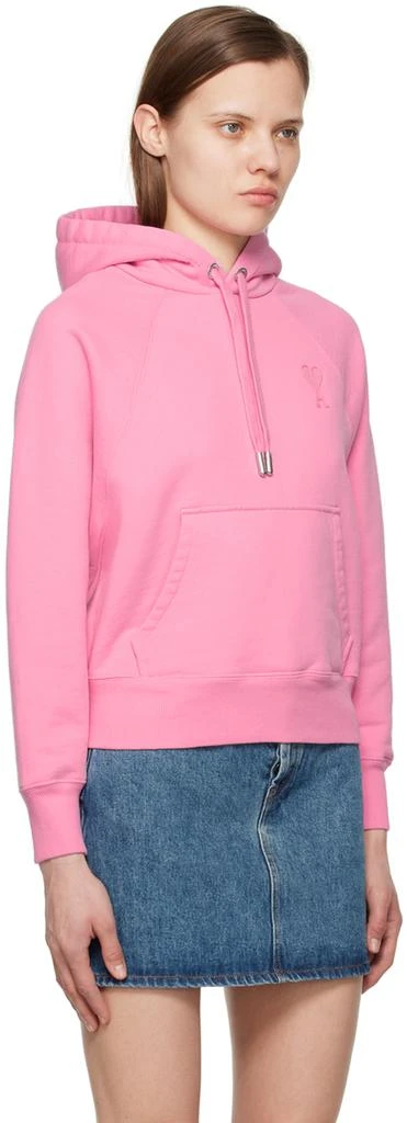 AMI Paris Pink Ami De Cœur Hoodie 2