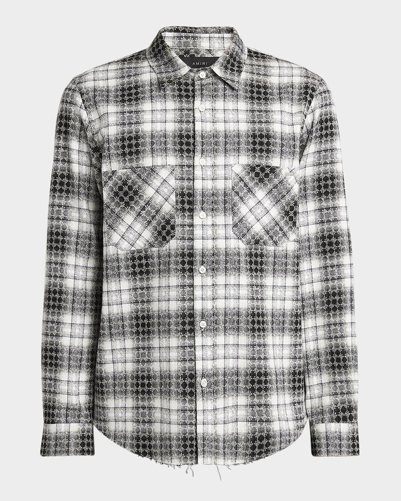 AMIRI Men's MA Quad Flannel Button-Down Shirt