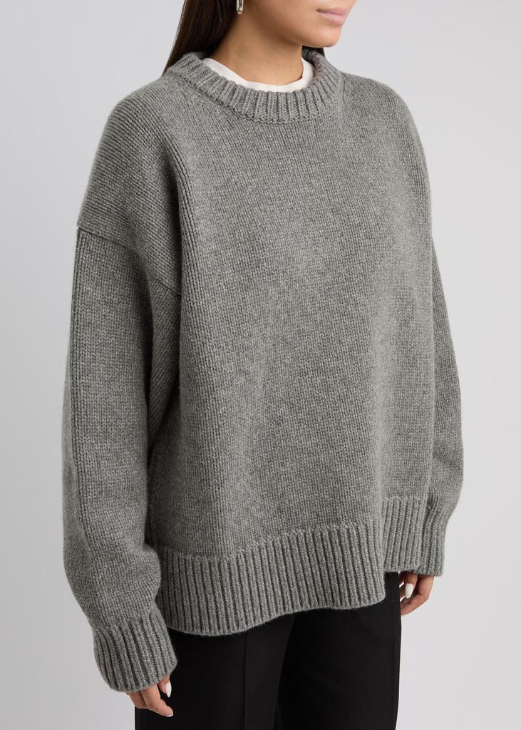Zara Grey Knit Oversized Alpaca Wool Blend Tunic Top NWT - M