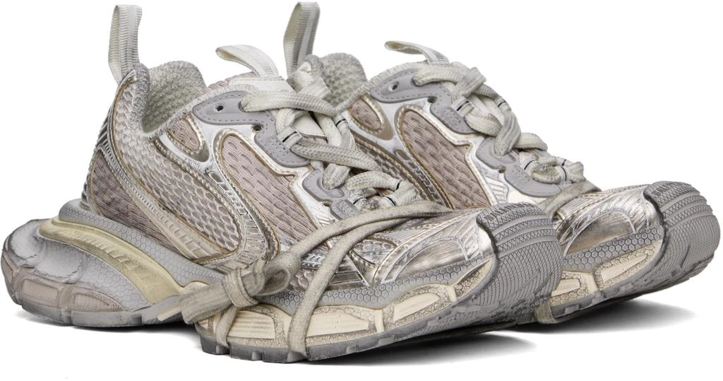 Balenciaga Silver & Beige 3XL Sneakers 4