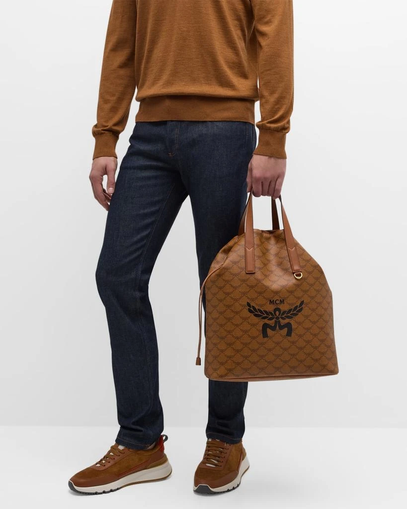 MCM Men's Lauretos Himmel Drawstring Backpack 2