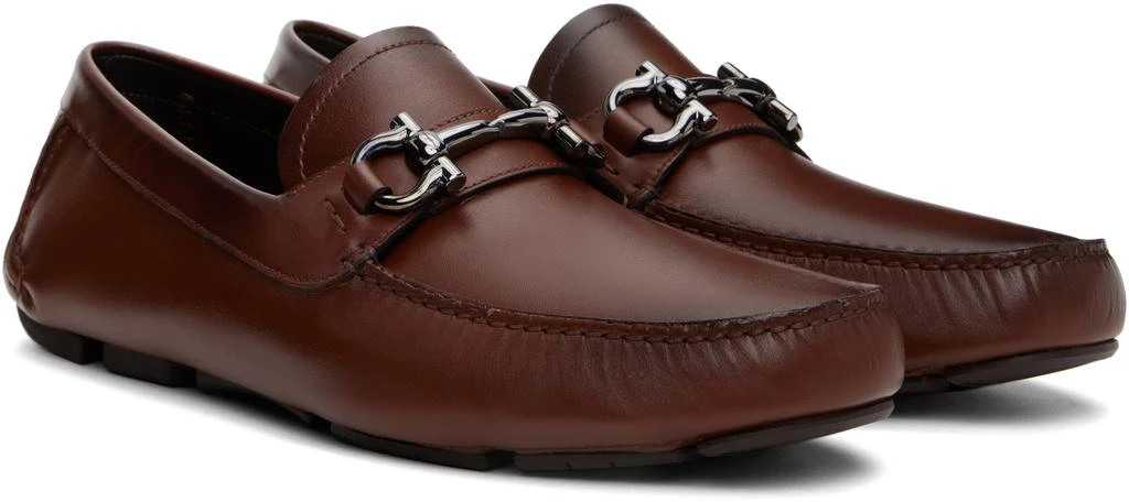 Brown Gancini Ornament Driver Loafers – On Sale Now with Up  display picture 2