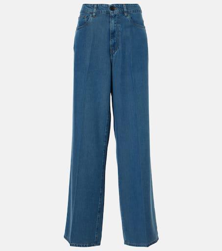 Miu Miu Mid-rise wide-leg jeans