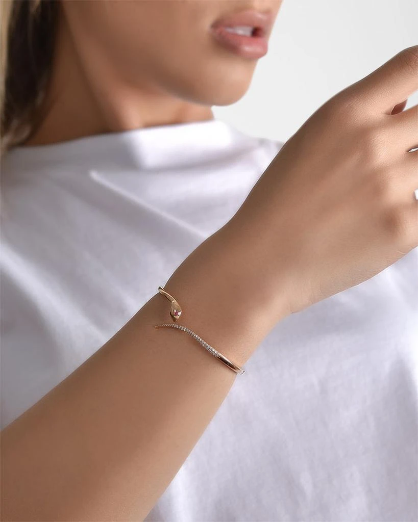 Bee Goddess Serpent Diamond and Ruby Bracelet 2