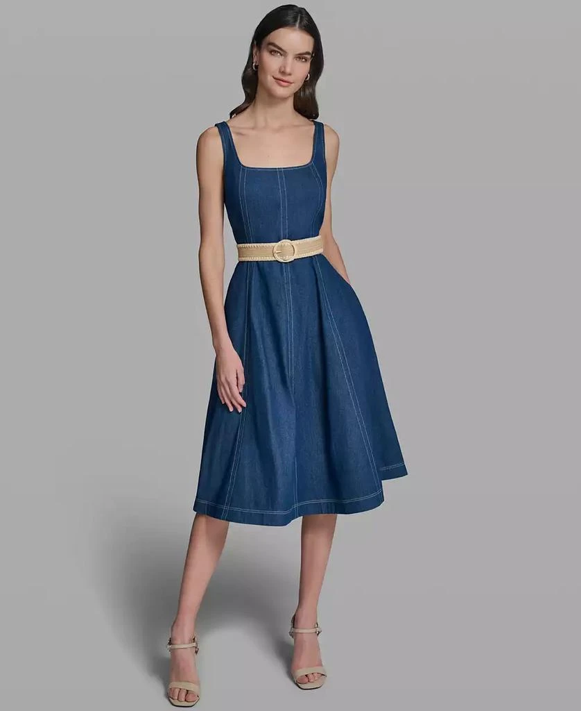 beach dresses knee length Color Drawing Ladies Summer Dresses Knee Length Plus Size  4FunGift