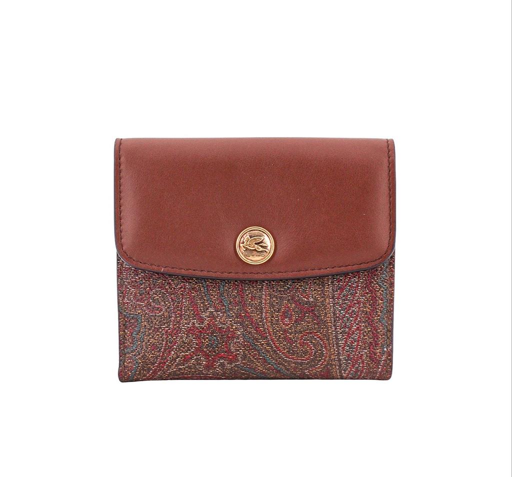 【ETRO】Paisley Bi-fold Wallet ETRO - Paisley Print Bifold Wallet Etro