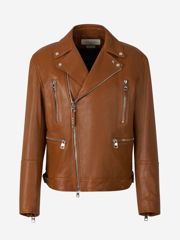レザージャケット・コート ALEXANDER MCQUEEN LEATHER OVERSIZE AVIATOR JACKET Alexander McQueen | Aviator Bomber Jacket | Leather Jackets