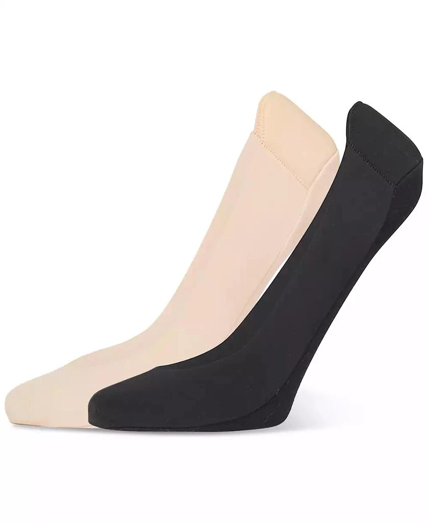 Hue Women's 2-Pk. Heelbliss Cushioned-Back Liner Socks U24376 1