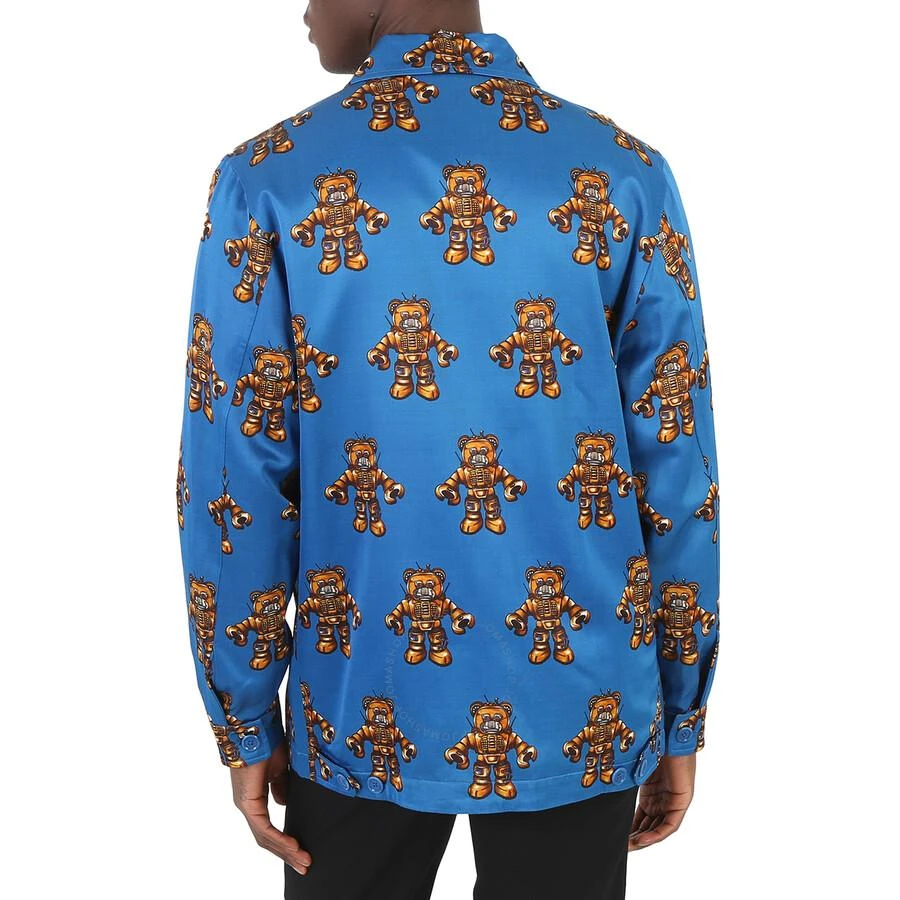 Moschino Men's Blue Robot Bear Print Jacket 3